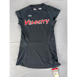 Under Armour Heat Gear Fitted Velocity Short Sleeve Volleyball Shirt, Jersey. M.